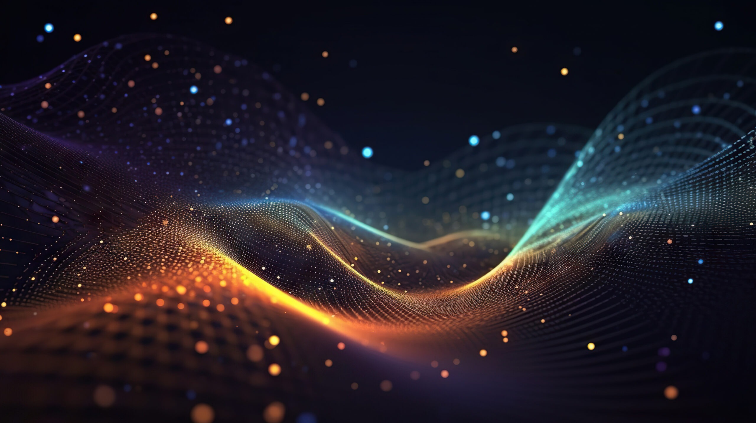 Artistic representation of a neural network