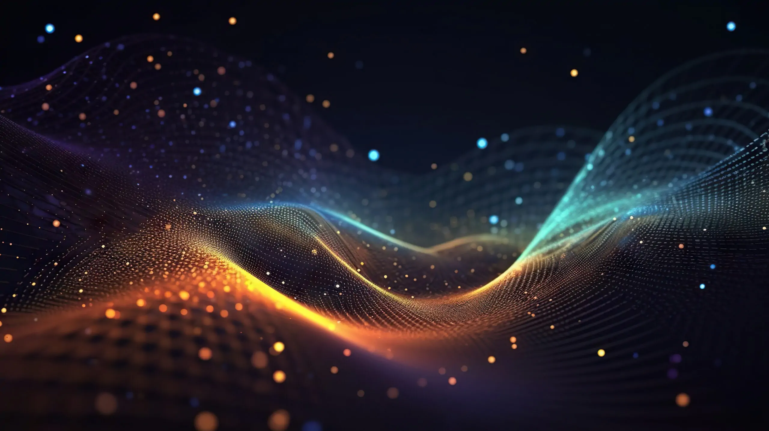 Artistic representation of a neural network